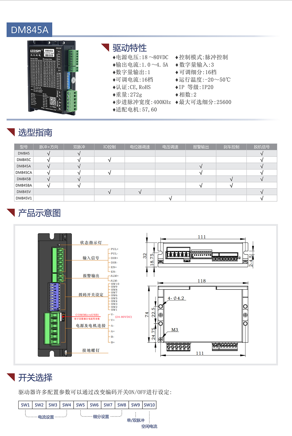 DM845A帶報警